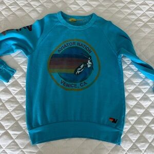 Aviator Nation Blue Logo Sweatshirt
